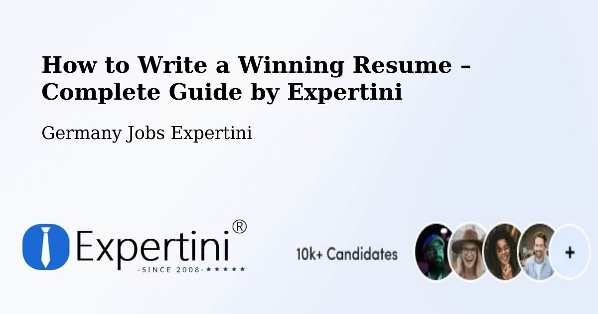 Resume Writing Guide for Job Seekers – Friedewald - Friedewald, Germany Jobs Expertini